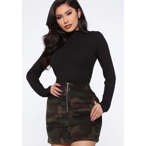 Mariah Long Sleeve Mock Neck Top - SOLD OUT ON SITE! NWT